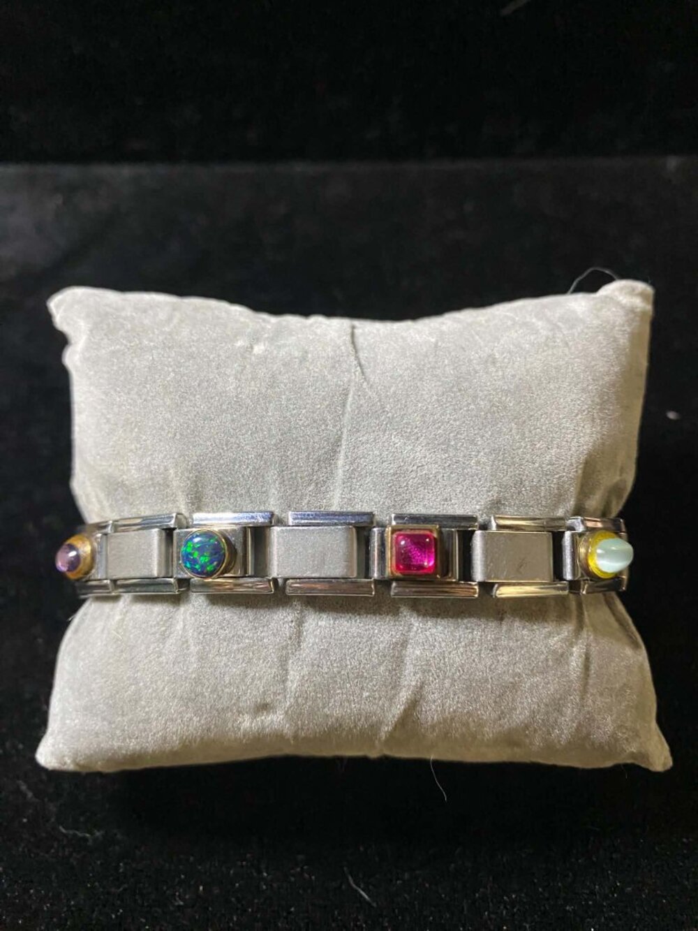 Vintage Y2K Classic Rare Italy Charm Bracelet Manuel Zoppini Uberry Gemstones
